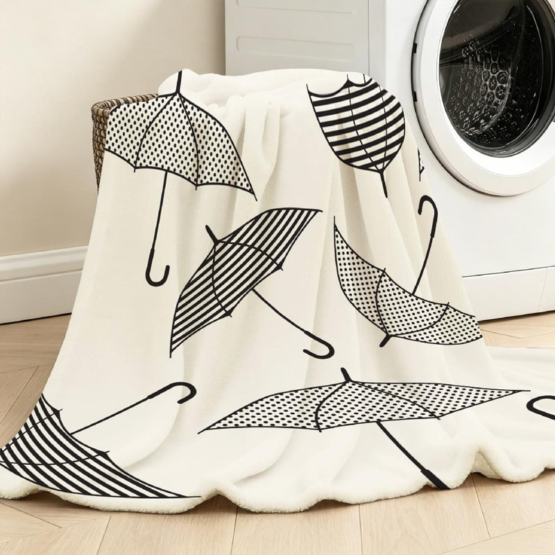 Jeté en flanelle molletonnée orange très doux, élégant avec imprimé monochrome à une face, Jeté 50 po x 60 po