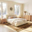 Ensemble de chambre à coucher 3 pièces, commode cannelée 8 tiroirs et table de chevet 47,2 po-1363248931