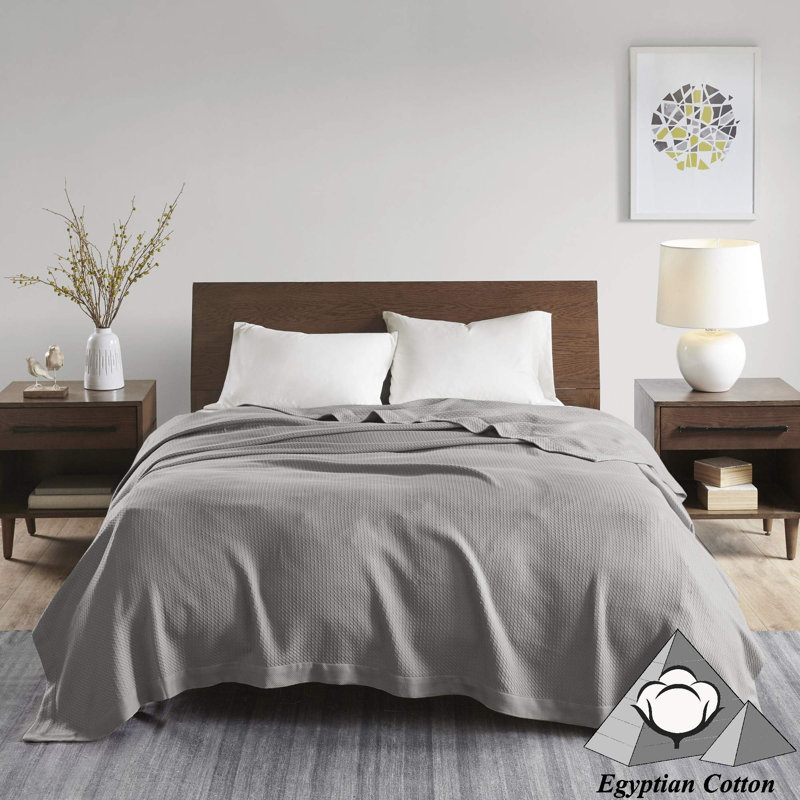 Couverture chauffante moelleuse, Simple, Gris