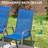 Patio Dining Set For 6, Outdoor Table And Chairs With 1.69'' Umbrella Hole, All Weather Patio Furniture Set, 30"X 55" Table And Stackable Pvc-Coated Polyester Chair, For Lawn, Deck (Umbrella Not Included)(Brown Table & Navy Blue Chairs )-1886006090-1886006100
