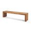 Banc rectangulaire en bois recyclé Kazia