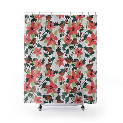Rideau de douche simple Floral