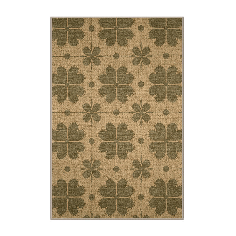 Soft Plush Feuerstein St Patties Modern & Contemporary Abstract Area Rug in Beige – Beige Binding, 8x10