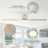 51.96" 5 - Blade Reversible Ceiling Fan With LED Lights And Remote