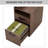 Home Office Computer Desk with Drawers/Hanging Letter-size Files