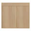 Armoire de salle de bain murale, armoire à pharmacie à double porte avec design rainuré vertical pour un rangement organisé et un décor élégant