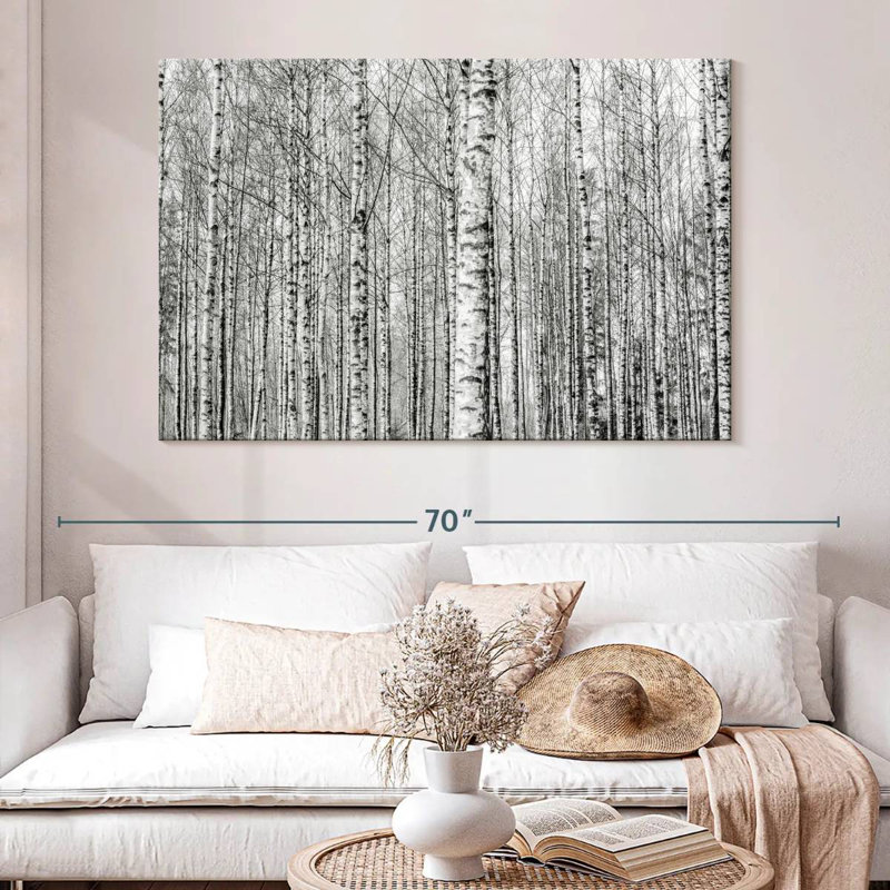 Harnek Naked Birch Forest, 34" H x 51" W