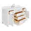 Abbate 60" Single Bathroom Vanity with White Quartz Top-85363982