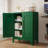 Small Green Metal Accent Storage Cabinet with Lock for Home Office Kitchen-1402727362