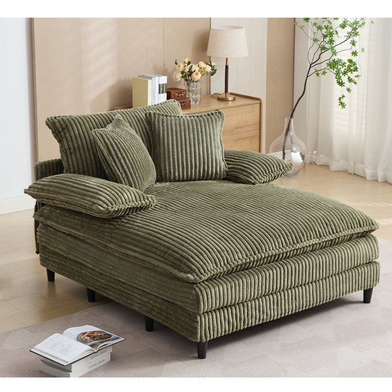 Méridienne surdimensionnée 54,75 po, Vert