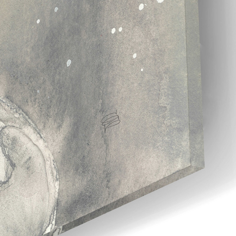 «Blush Snowflakes II» par Chris Paschke, H 12 po x l 12 po x P 0,13 po