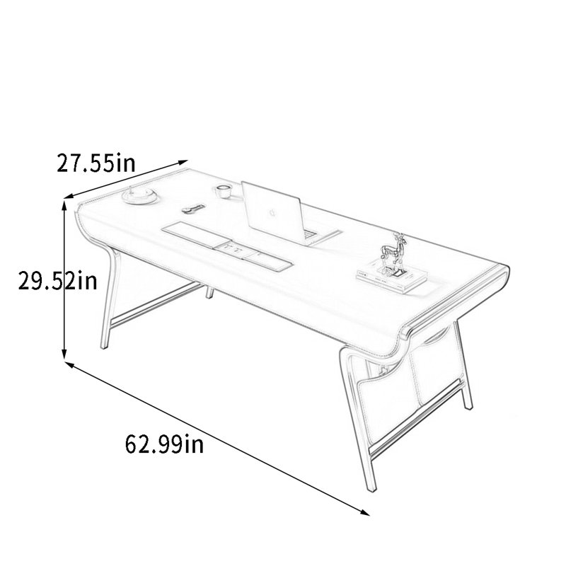 Boland, Gray, 29.52" H x 62.99" W x 27.55" D