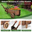 Axania Wood Wheelbarrow Planter
