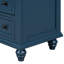 Table de bout pratique en bois avec 3 tiroirs et armoire bleue, polyvalente pour les maisons modernes-147402256-147402271
