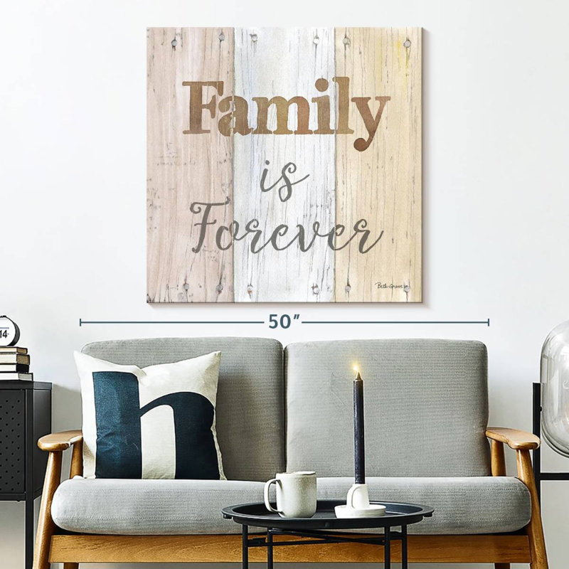 Plaque murale Kema Farmhouse Family Forever, H 33 po x l 33 po