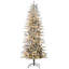 Arbre de Noël artificiel haute 7,5 pi HOMcom avec 850 branches de neige floquées