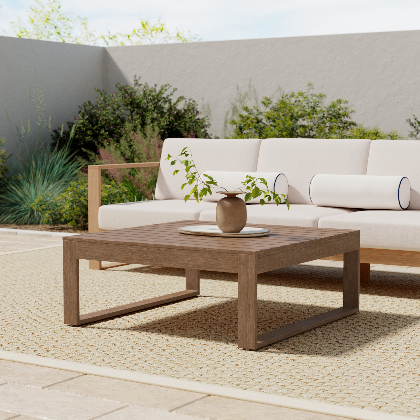 Cove 37" Eucalyptus Patio Table