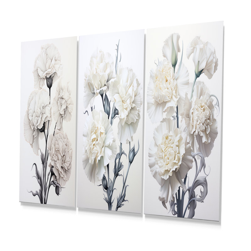 Oeillets monochromes minimalisme - œillets, ensemble de 3, H 28 po x l 36 po