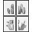 «Saguaro Southwest Desert Tropical Cactus», reproduction encadrée de 4 pièces-90605126-90605128