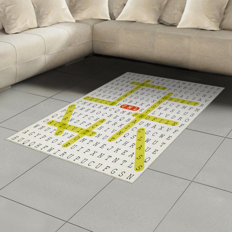 Tapis décoratif en fibre de polyester à haute densité, Rectangle— 4 pi x 5 pi 8 po