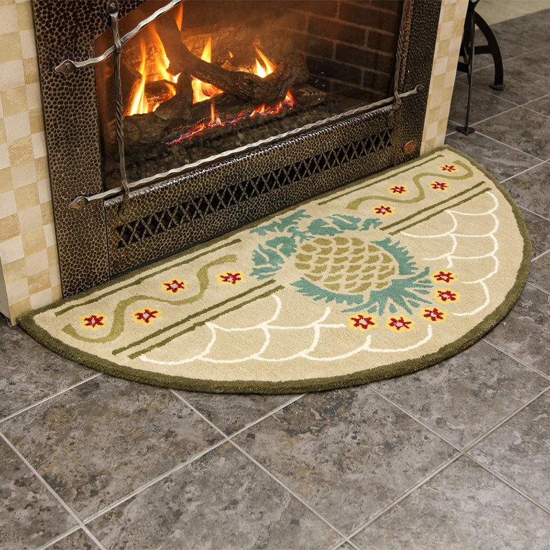 Tapis beige en laine 