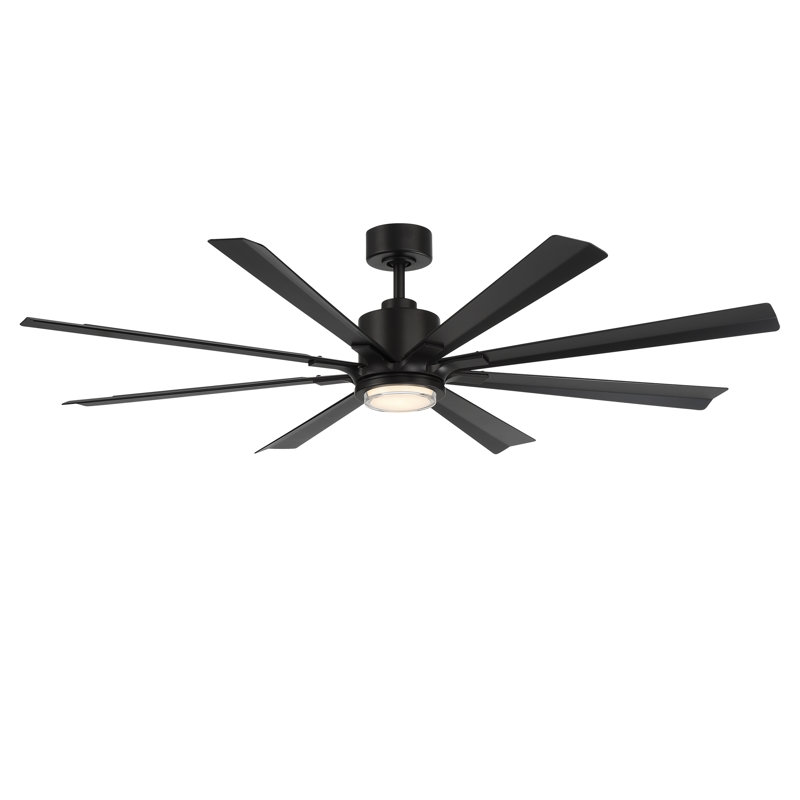 Ventilateur de plafond intelligent à 8 pales avec télécommande incluse, fonctionne avec Alexa et l'application iOS / Android