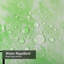 Rideau de douche abstrait aquarelle vert avec 12 crochets-1431862901
