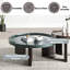Table basse vert noirâtre
