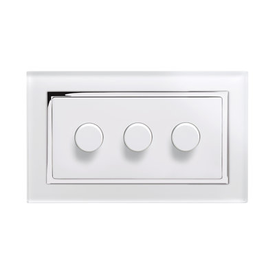Crystal PG 13A DP Double Plug Socket With Switch White