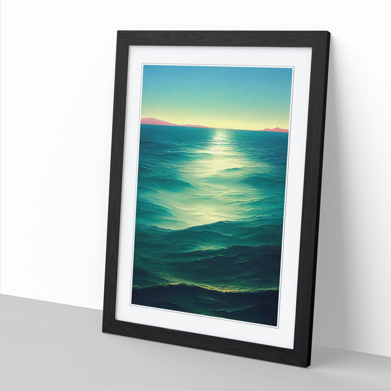 FRM-V0523-138X Art Of The Ocean Vol.3 - Picture Frame Print, 46cm H x 34cm W, Oak Framed