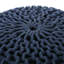 Pouf rond en coton Bordeaux