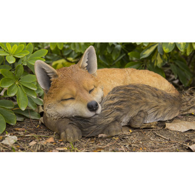 Fox Sleeping Statue