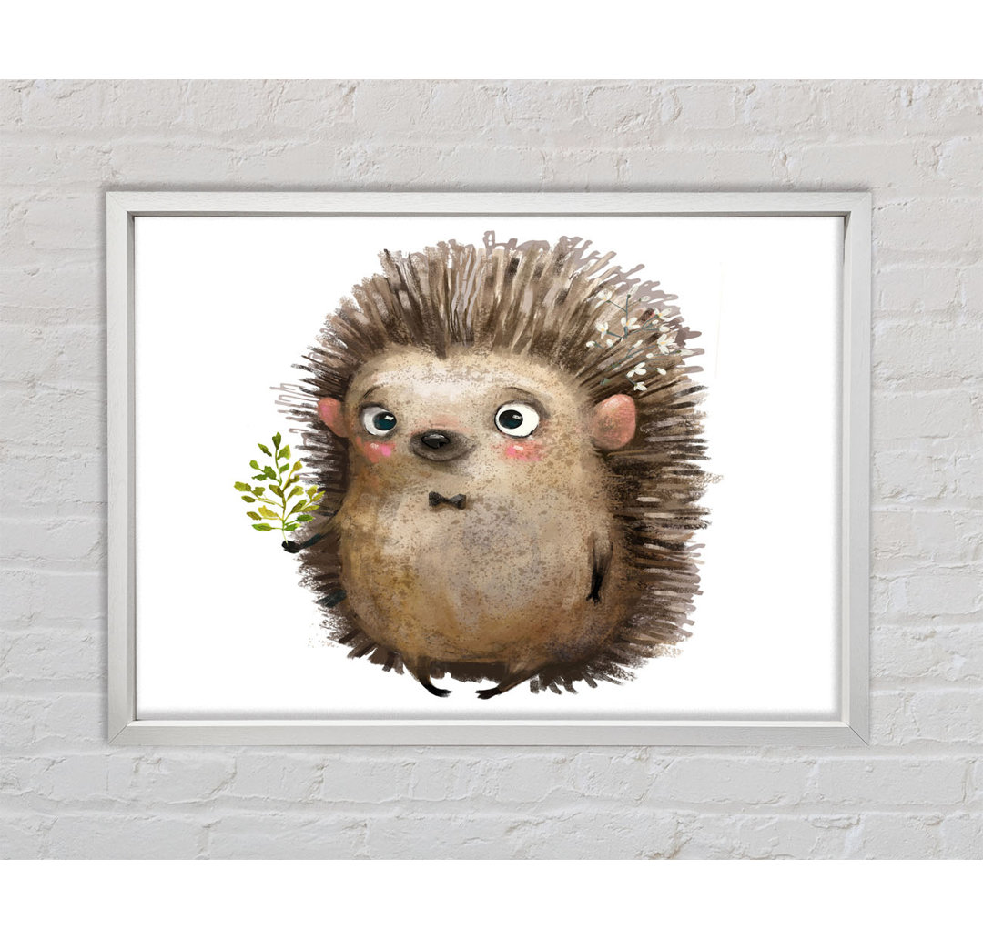 Igel mit Blumen - Druck