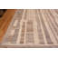 Grand tapis décoratif moderne abstrait brun et beige