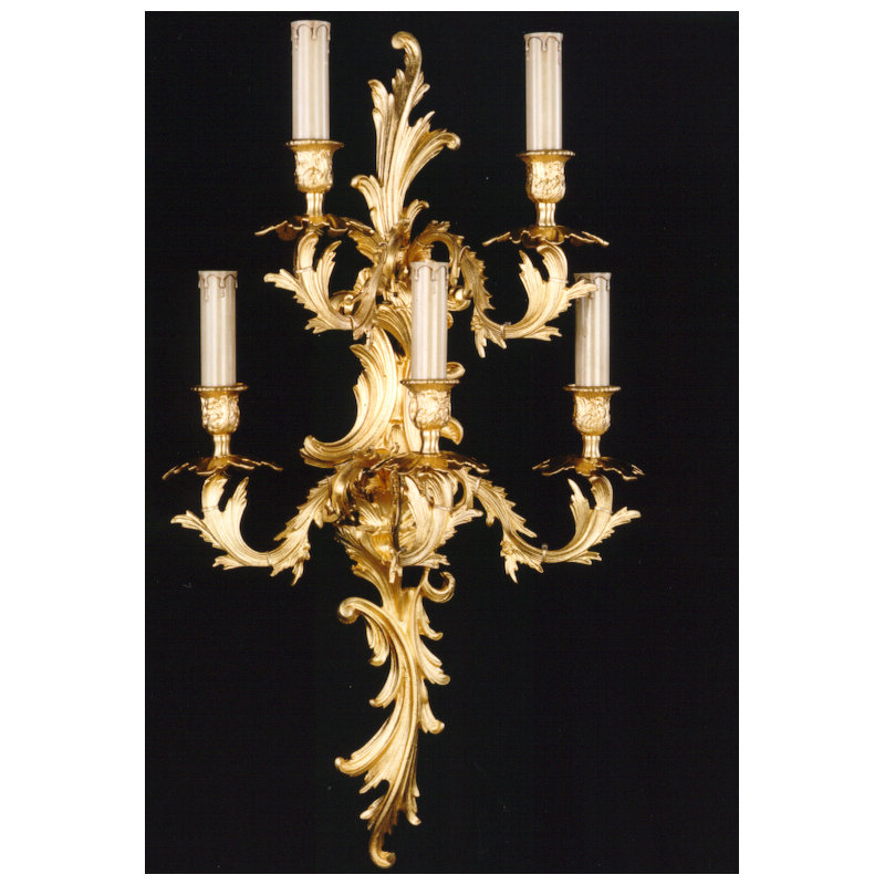 Demello Candle Wall Light, Antique Silver