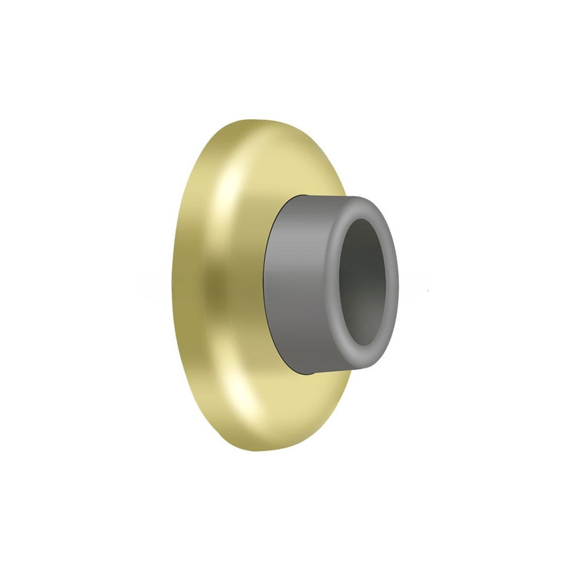 Door Stop, Polished Brass