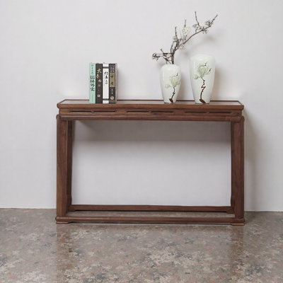 Nordic-style solid wood minimalist console table