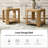 Waynesville Dimarco Modern 22" W Square Solid Wood End Table with Lower Storage Shelf-628995401