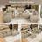 151.5"W U-Shaped Sectional With Console & Cup Holders-878348996