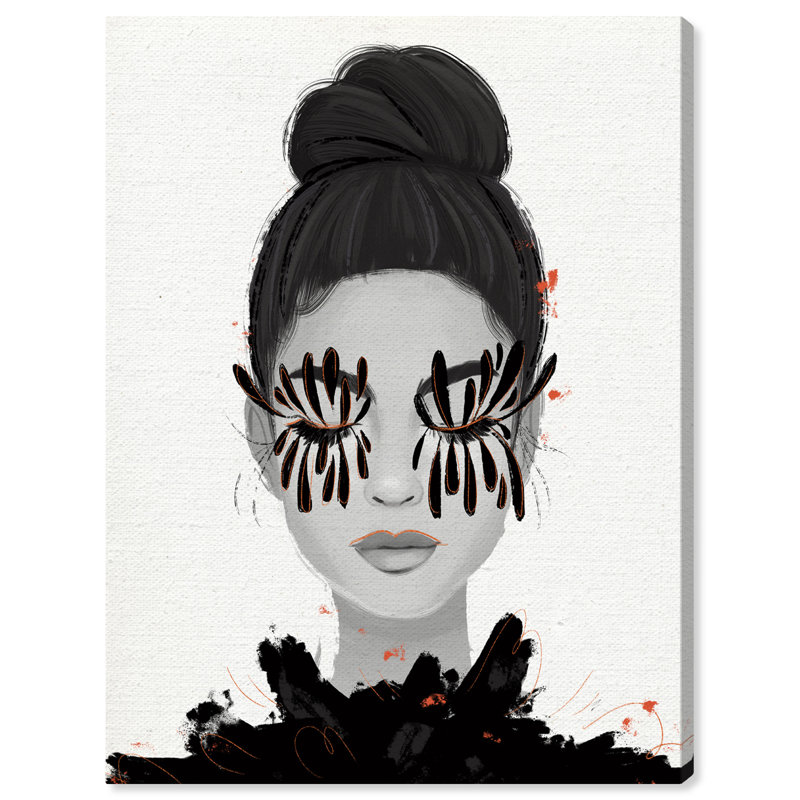 «Cils Petals Girl II», reproduction sur toile, H 20 po x l 16 po x P 0,8 po