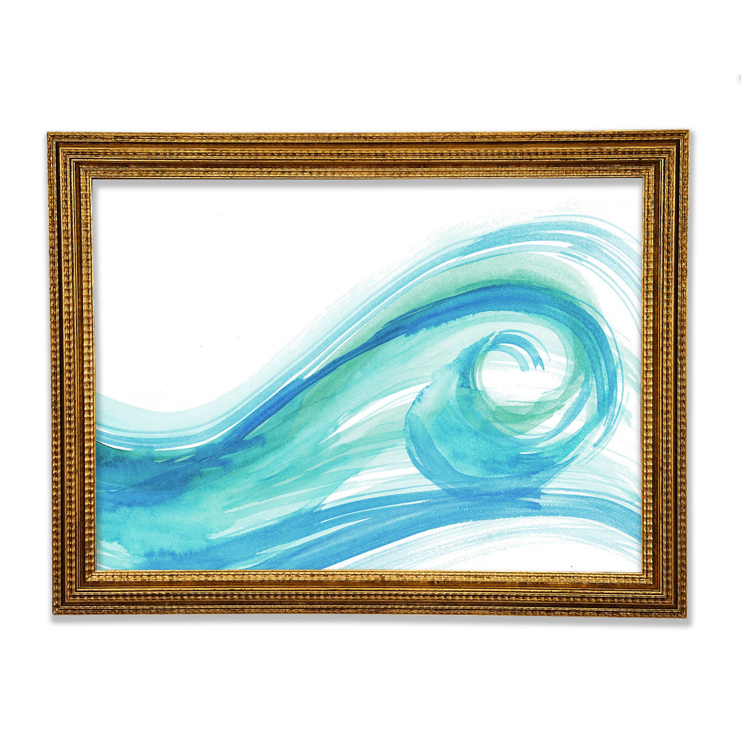 Gerahmter Kunstdruck Wave Swirl