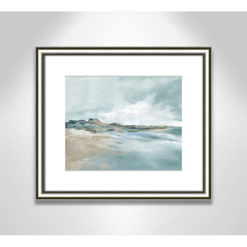 Imprimé Sandpoint par Carol Robinson, Reproduction encadrée avec passe-partout, Argent classique