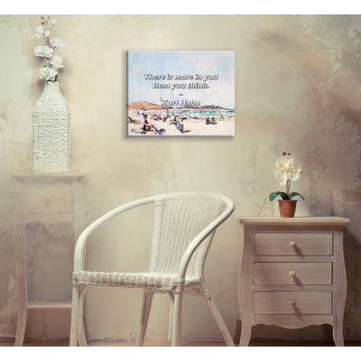 Artsy Quote "There is more in you than you think." By Kurt Hahn Gallery Wrapped Canvas