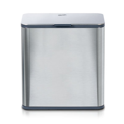 Glad 1.5 Gallon Roomate Stainless Steel Under Counter Trash Can With Clorox Odour Protection