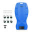 48" Heavy-Duty Low-Profile Roller Automotive Creeper With Padded Headrest (Blue)