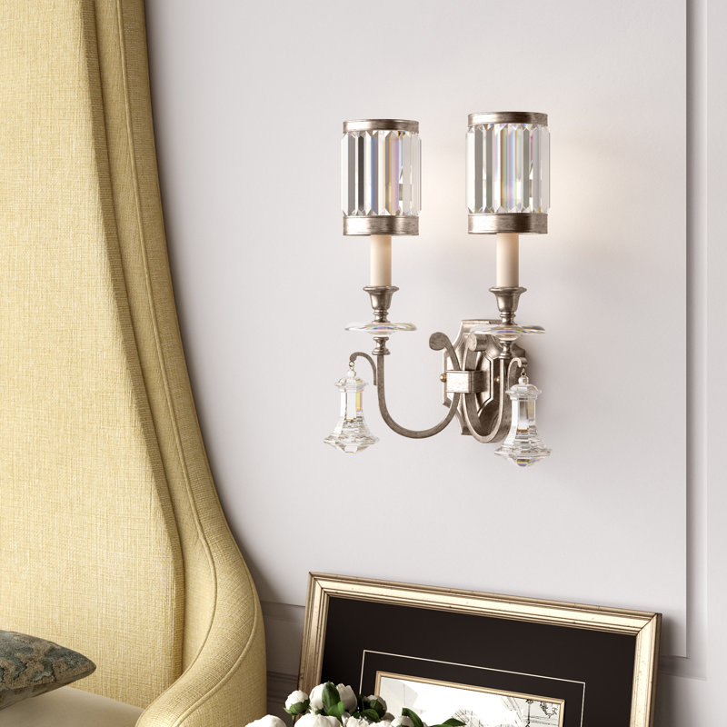 Eaton Place 2 - Light Armed Sconce, Warm Muted Silver