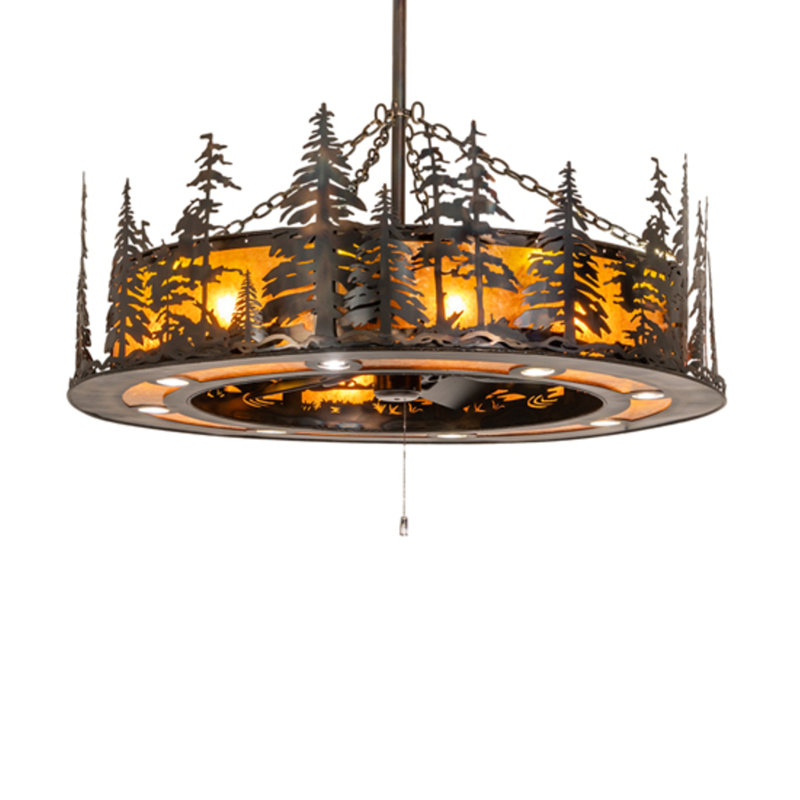 Tall Pines Downrod Ceiling Fan