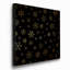 Flocons de neige noirs - impression sur toile tendue-1133580282