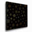 Flocons de neige noirs - impression sur toile tendue-1133580283
