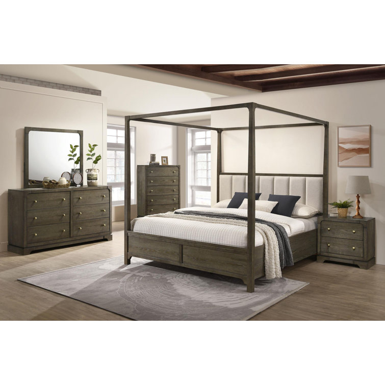 Finnlo 5-Piece Bedroom Set Dark Cocoa